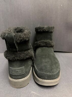 UGG black shearling booties